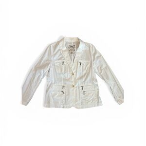 Michael Kors Light Blue Shirt Jacket with Logo